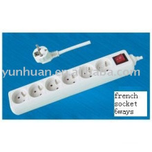 electrical power strip for France socket european style